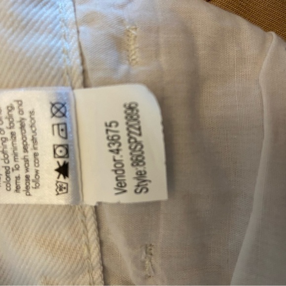 PacSun Women's Color Block Straight Leg Jeans High Rise - Beige and Tan 24 Waist - Picture 13 of 14